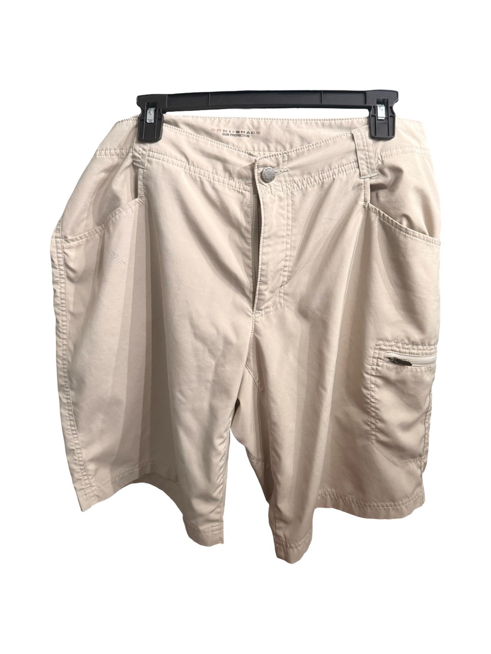 Men's Light Beige Utility Hybrid Shorts